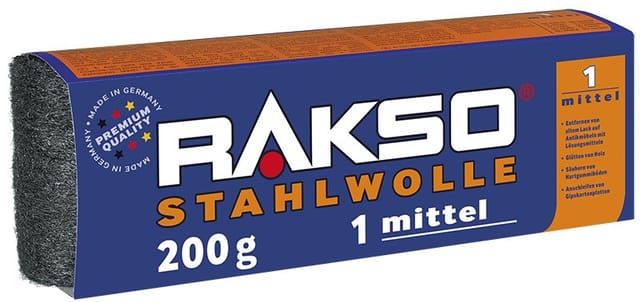 RAKSO Stahlwolle Banderole Sorte 1 Mittel 1 x 200g