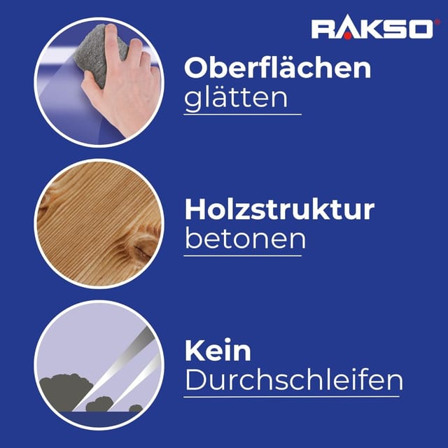 RAKSO Stahlwolle Banderole Sorte 0 Mittel 1 x 200g