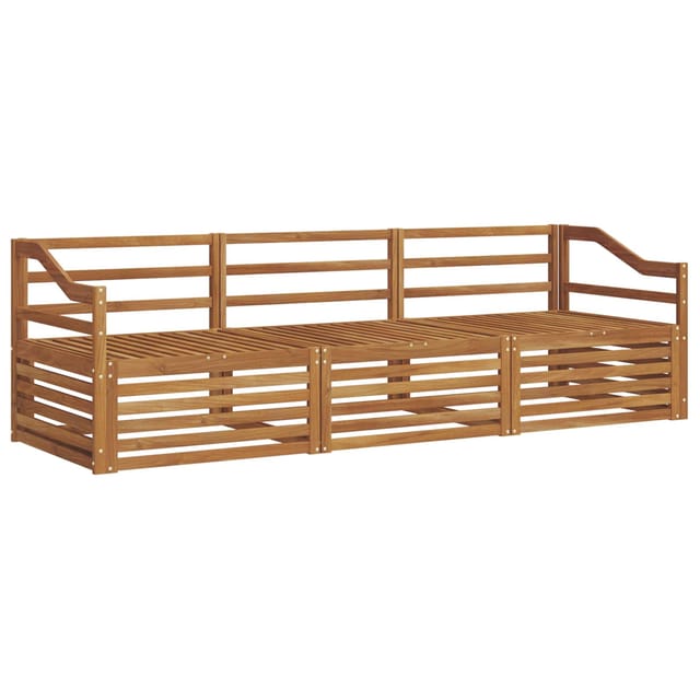vidaXL Outdoor-Sofagarnitur 3-Tlg Natur 3372954