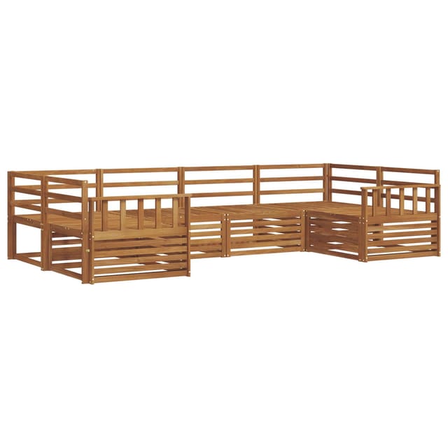 vidaXL Sofagarnituren 6 Tlg Natur Massivholz Akazie 3374009