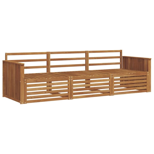 vidaXL Outdoor-Sofagarnitur 3-Tlg Natur 3372934