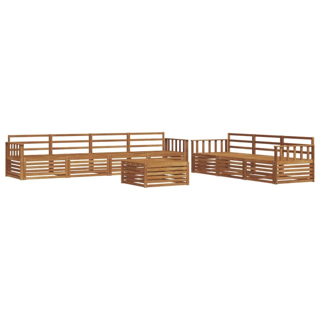 vidaXL Outdoor-Sofagarnitur 8-Tlg Natur 3373129