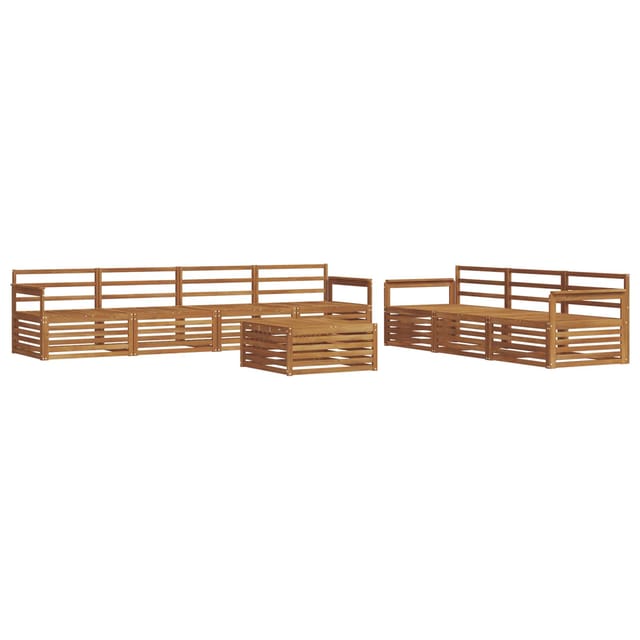 vidaXL Outdoor-Sofagarnitur 8-Tlg Natur 3373124