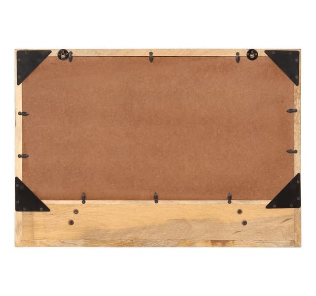 vidaXL Spiegel mit Ablage 80x8x55 cm Glas und Massivholz Mango 358579