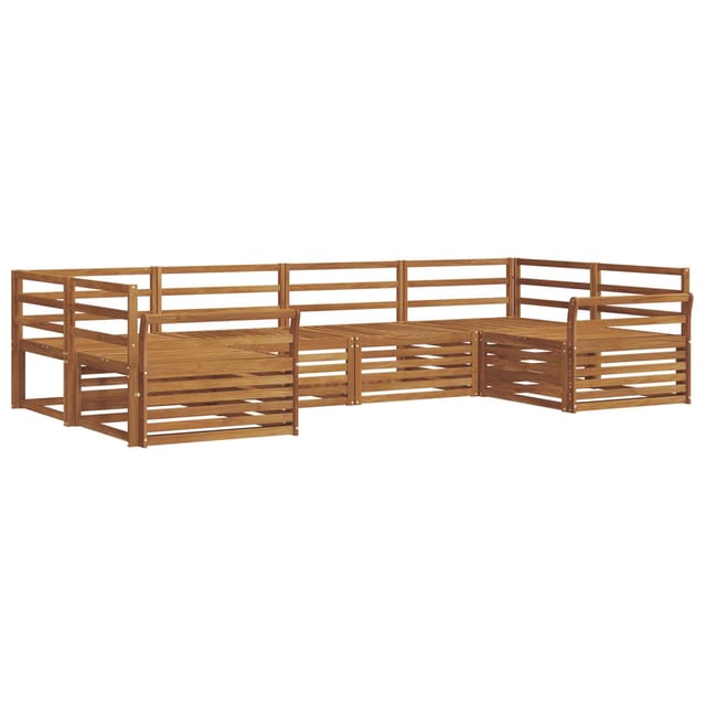 vidaXL Sofagarnituren 6 Tlg Natur Massivholz Akazie 3374019