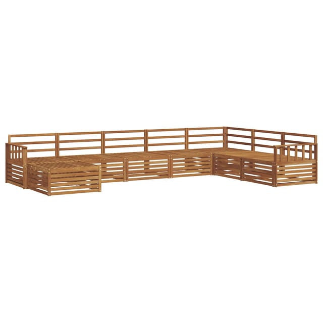 vidaXL Sofagarnituren 8 Tlg Natur Massivholz Akazie 3373929