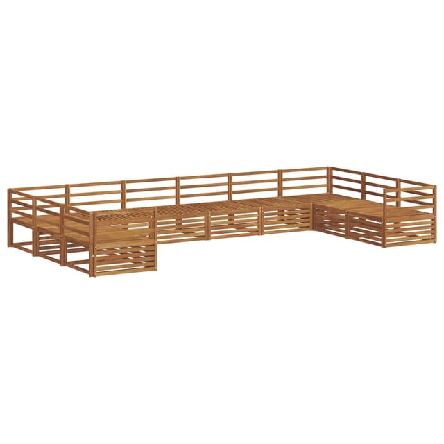 vidaXL Sofagarnituren 10 Tlg Natur Massivholz Akazie 3374189