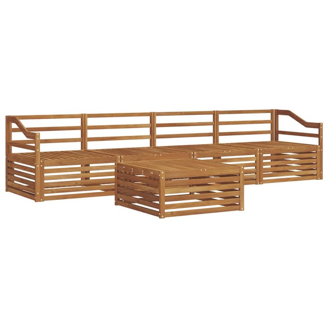 vidaXL Outdoor-Sofagarnitur 5-Tlg Natur 3372994