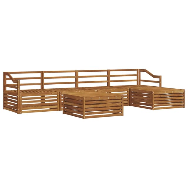 vidaXL Outdoor-Sofagarnitur 6-Tlg Natur 3373354