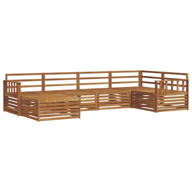vidaXL Outdoor-Sofagarnitur 6-Tlg Natur 3373729
