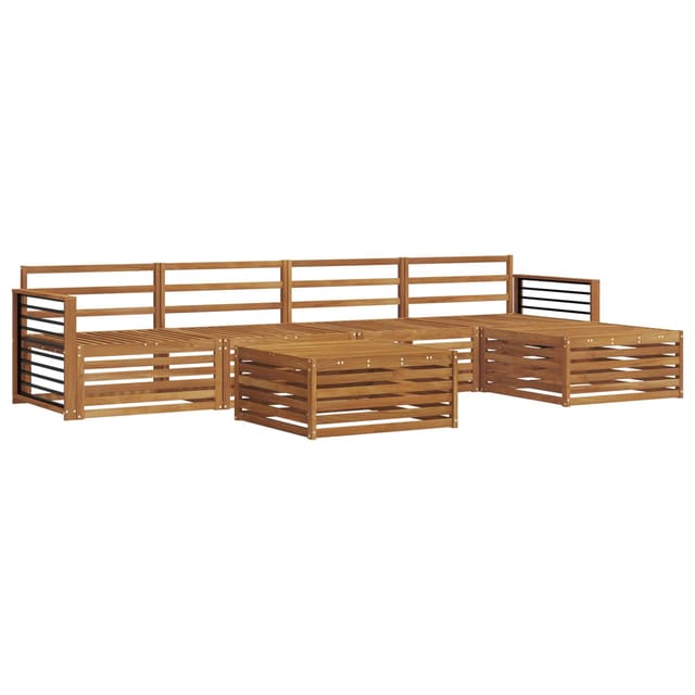 vidaXL Outdoor-Sofagarnitur 6-Tlg Natur 3373349
