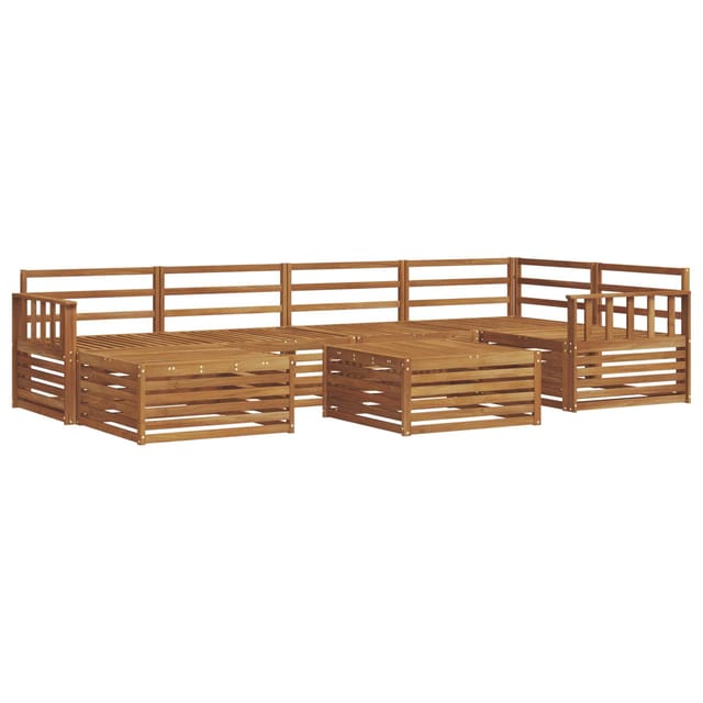 vidaXL Outdoor-Sofagarnitur 7-Tlg Natur 3373769