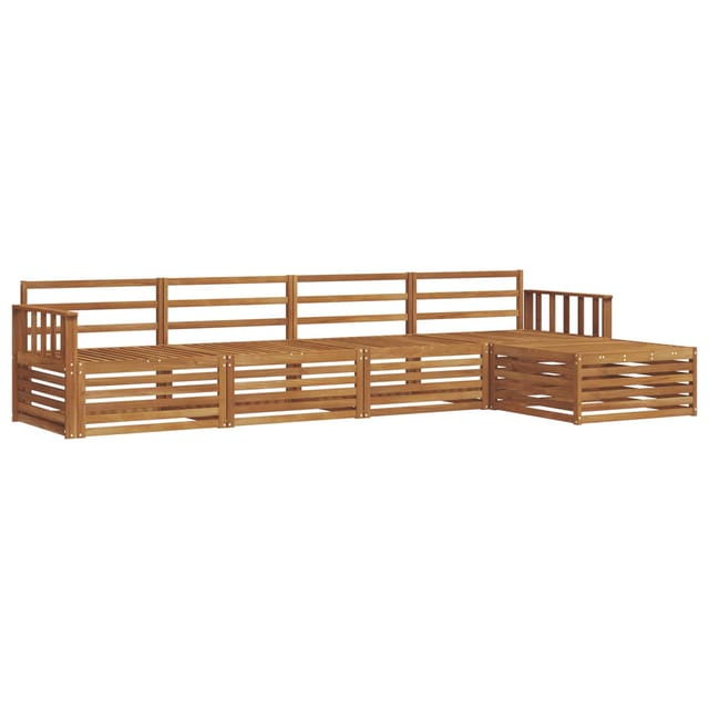 vidaXL Outdoor-Sofagarnitur 5-Tlg Natur 3373289
