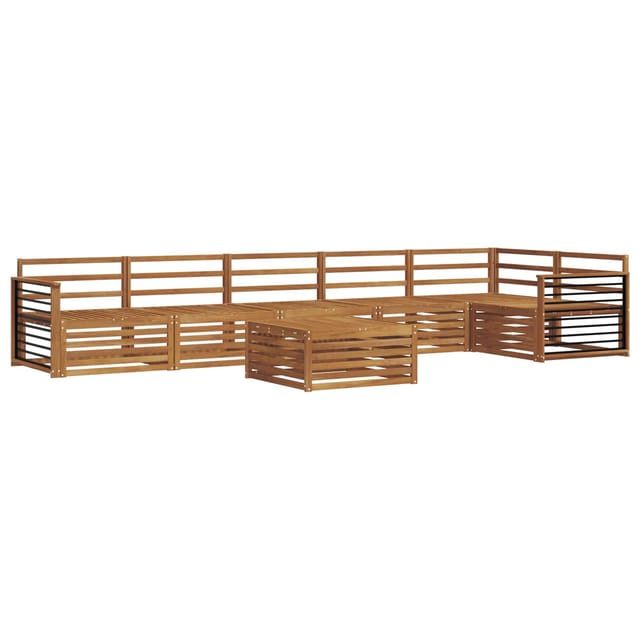 vidaXL Outdoor-Sofagarnitur 7-Tlg Natur Massivholz Akazie 3373589