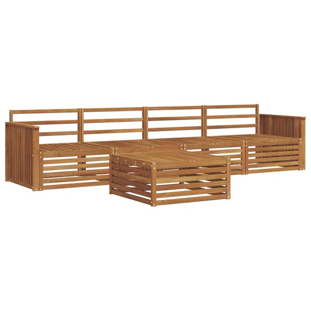 vidaXL Outdoor-Sofagarnitur 5-Tlg Natur 3372974