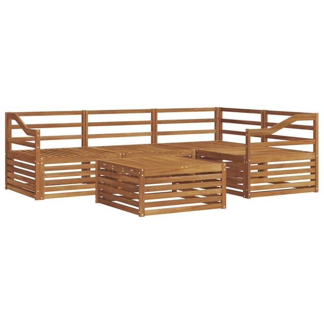vidaXL Outdoor-Sofagarnitur 5-Tlg Natur Massivholz Akazie 3373434