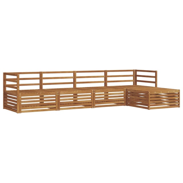 vidaXL Outdoor-Sofagarnitur 5-Tlg Natur 3373279