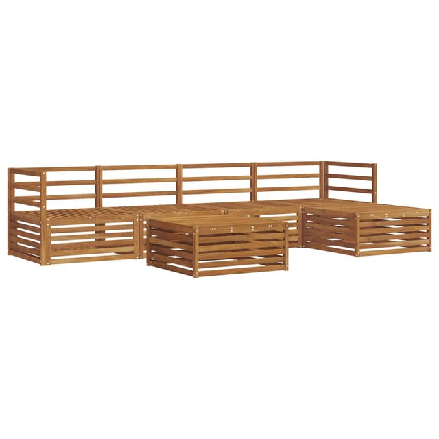 vidaXL Outdoor-Sofagarnitur 6-Tlg Natur 3373319