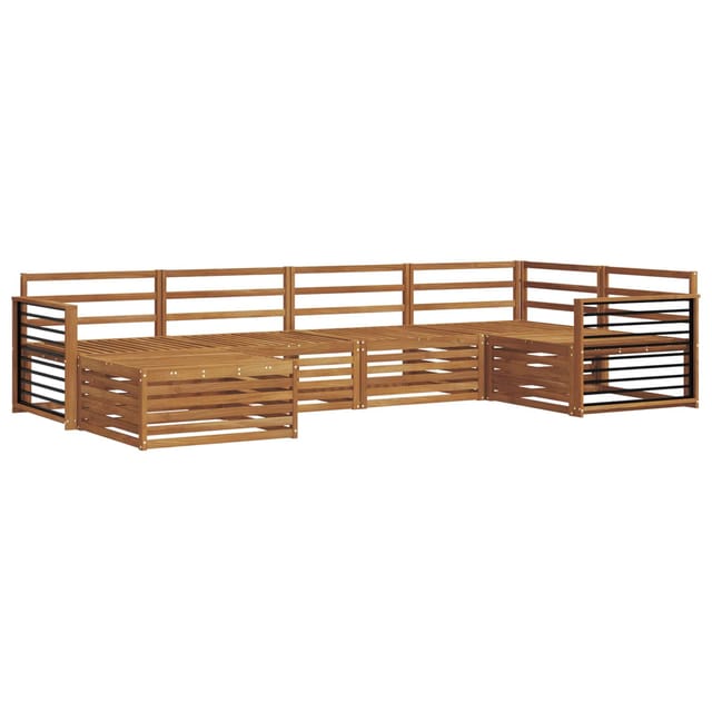 vidaXL Outdoor-Sofagarnitur 6-Tlg Natur 3373749