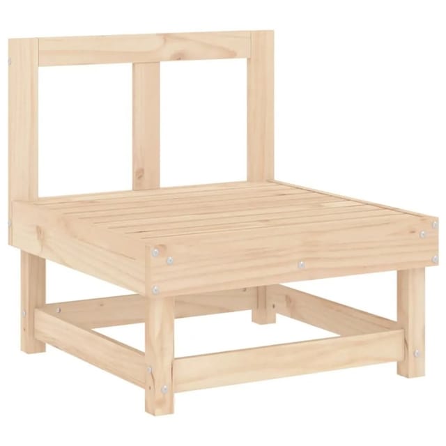 vidaXL Garten-Mittelsofa Massivholz Kiefer 825373