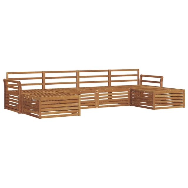 vidaXL Sofagarnituren 6 Tlg Natur Massivholz Akazie 3373899