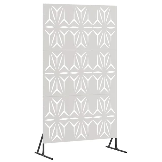 vidaXL Sichtschutz Grau 100 x 50 x 180 cm Stahl 868588