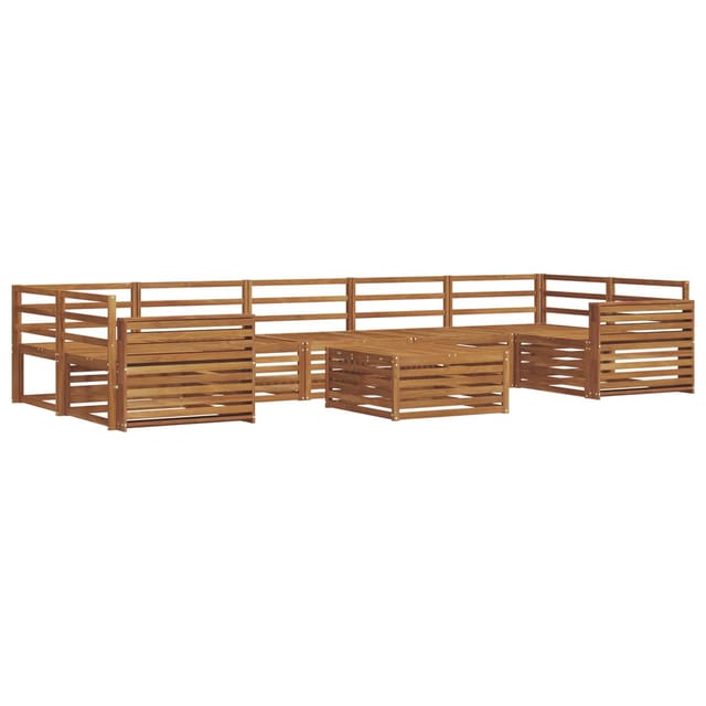 vidaXL Outdoor-Sofagarnitur 8-Tlg Natur 3373184