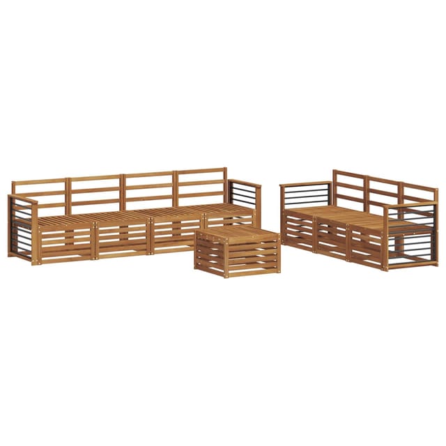 vidaXL Sofagarnituren 8 Tlg Natur Massivholz Akazie 3374499