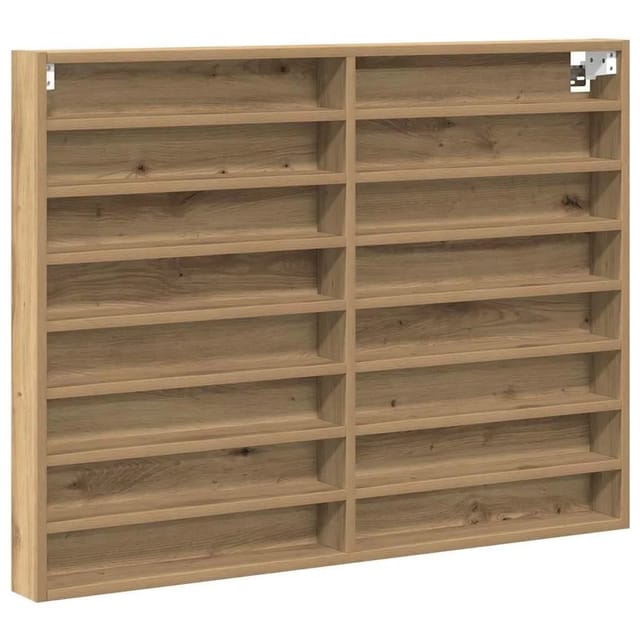 vidaXL Vitrine mit Regal Artisan-Eiche 100 x 8,5 x 75 cm Holzwerkstoff 869187