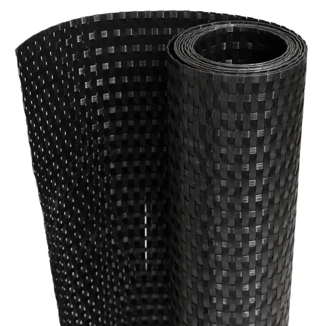 vidaXL Balkon-Sichtschutz Schwarz 500x80 cm Poly Rattan 156301