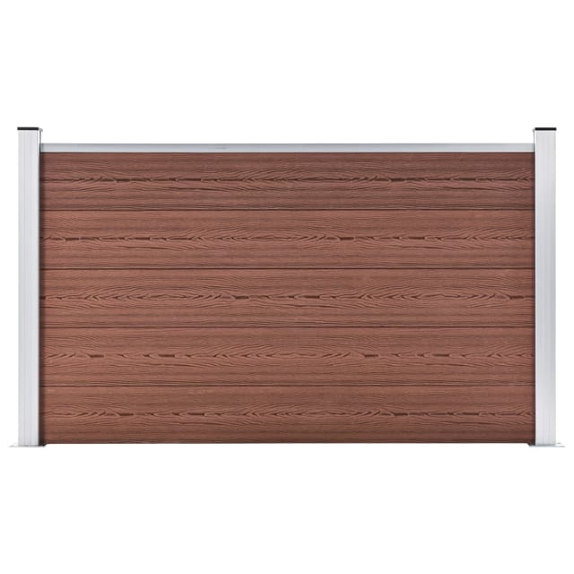vidaXL Gartenzaun WPC 180x105 cm Braun 49072