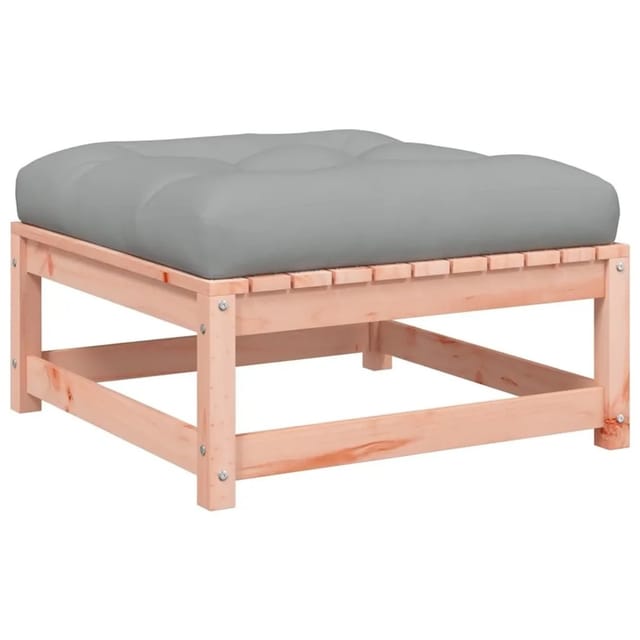 vidaXL Gartenhocker mit Kissen Massivholz Douglasie 838099