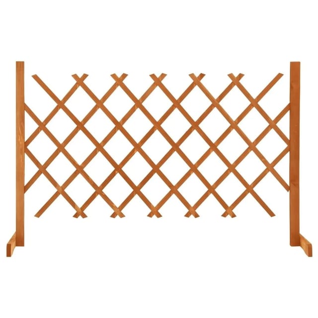 vidaXL Garten-Rankzaun Orange 120x90 cm Massivholz Tanne 314824