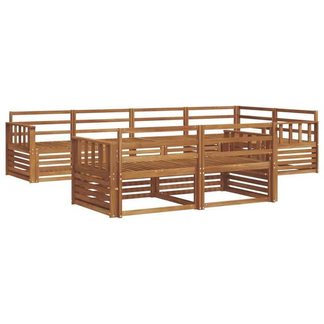 vidaXL Outdoor-Sofagarnitur 7-Tlg Natur 3373609