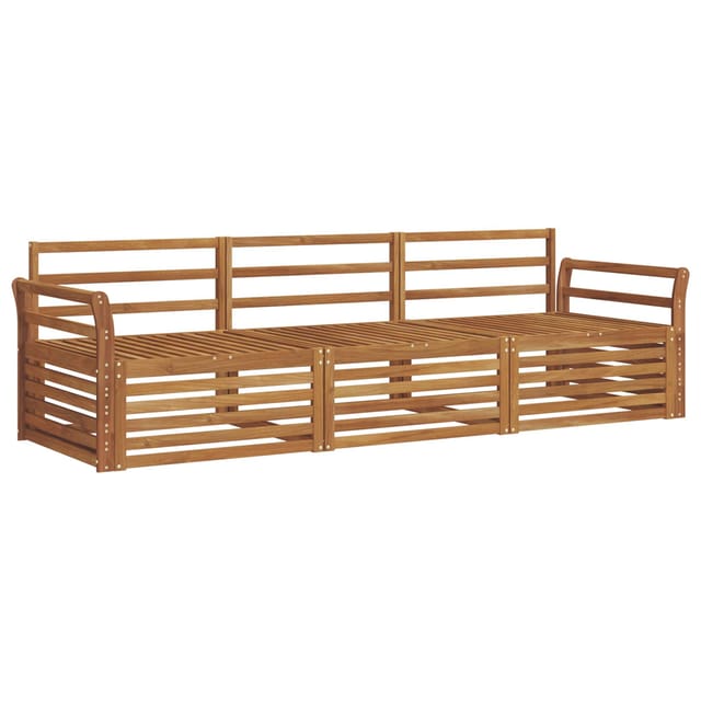 vidaXL Outdoor-Sofagarnitur 3-Tlg Natur 3372939