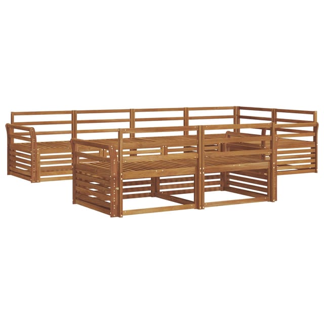 vidaXL Outdoor-Sofagarnitur 7-Tlg Natur 3373619