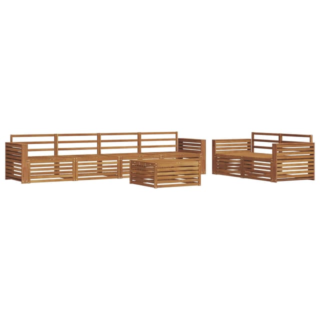 vidaXL Outdoor-Sofagarnitur 7-Tlg Natur 3373064