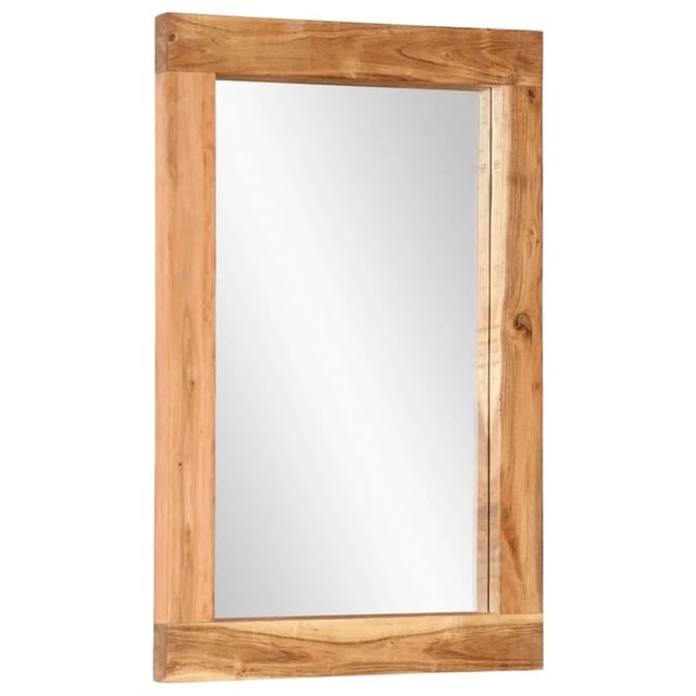vidaXL Spiegel 70x50 cm Massivholz Akazie und Glas 351983
