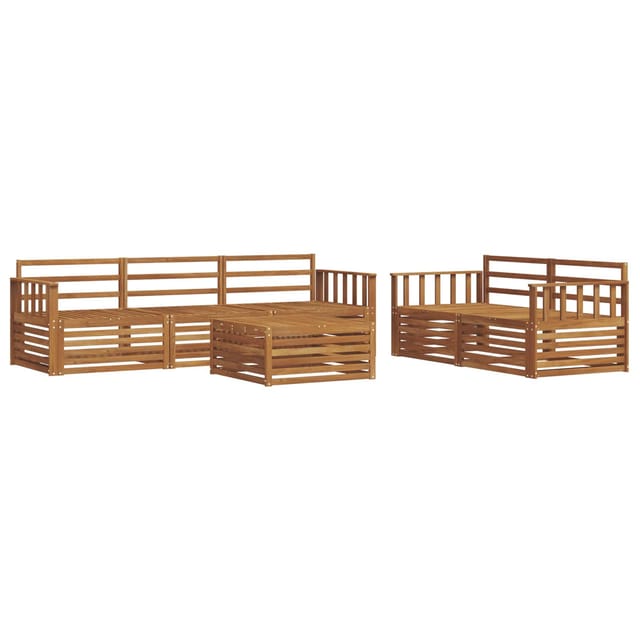 vidaXL Outdoor-Sofagarnitur 6-Tlg Natur 3373009