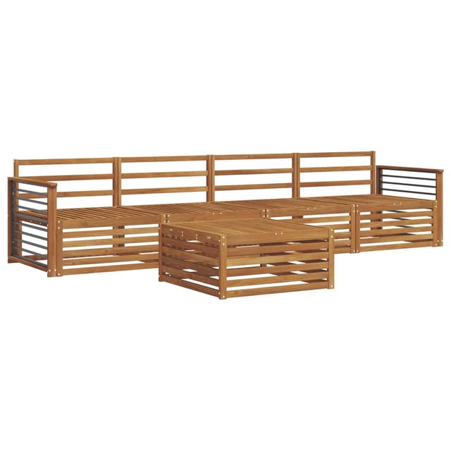 vidaXL Outdoor-Sofagarnitur 5-Tlg Natur 3372989