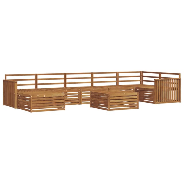 vidaXL Sofagarnituren 8 Tlg Natur Massivholz Akazie 3373854