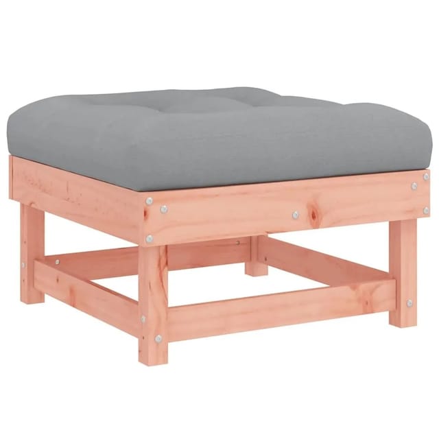 vidaXL Gartenhocker mit Kissen Massivholz Douglasie 825441
