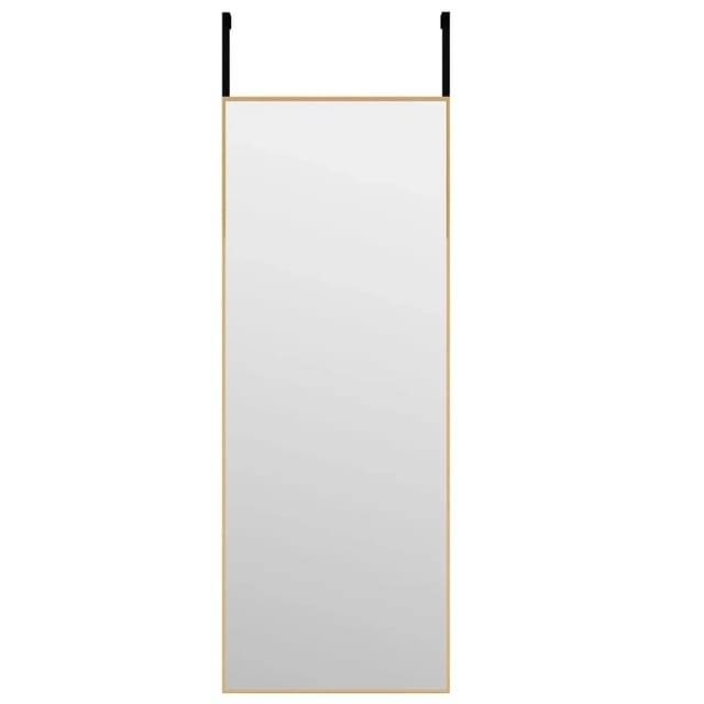 vidaXL Türspiegel Golden 30x80 cm Glas und Aluminium 327413