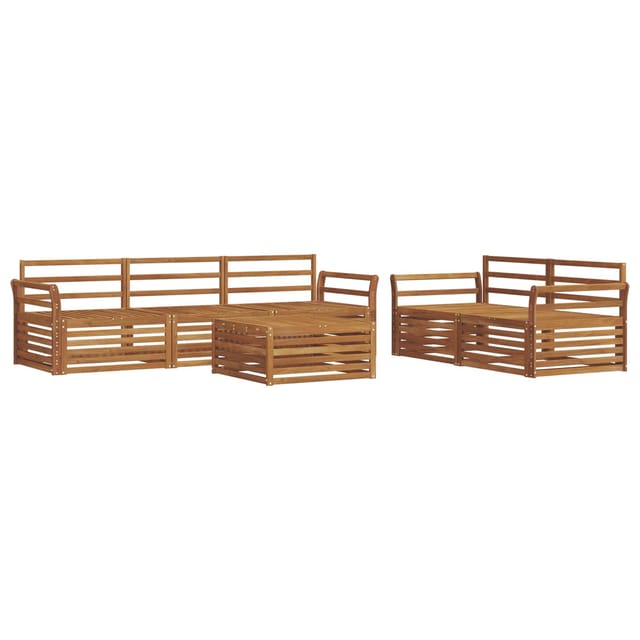 vidaXL Outdoor-Sofagarnitur 6-Tlg Natur 3373019