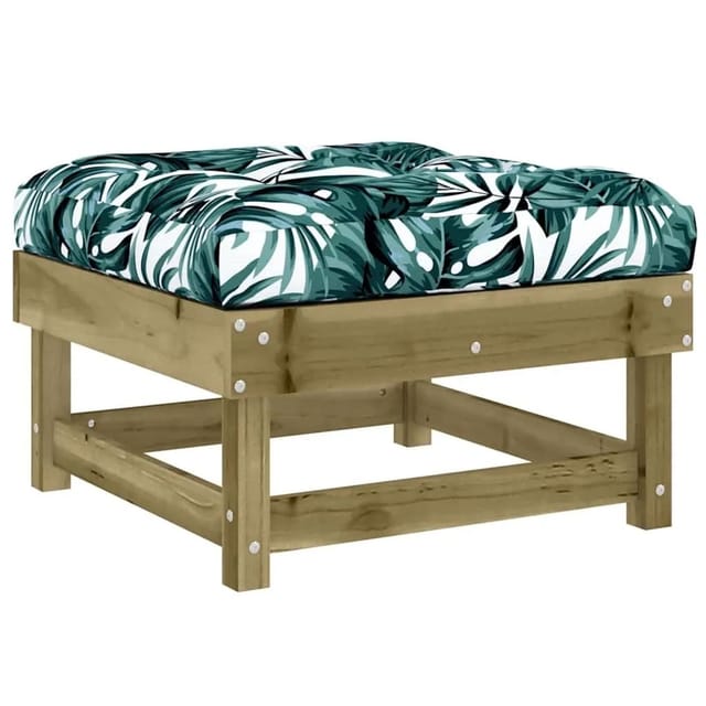 vidaXL Gartenhocker mit Kissen Kiefernholz Imprägniert 825442