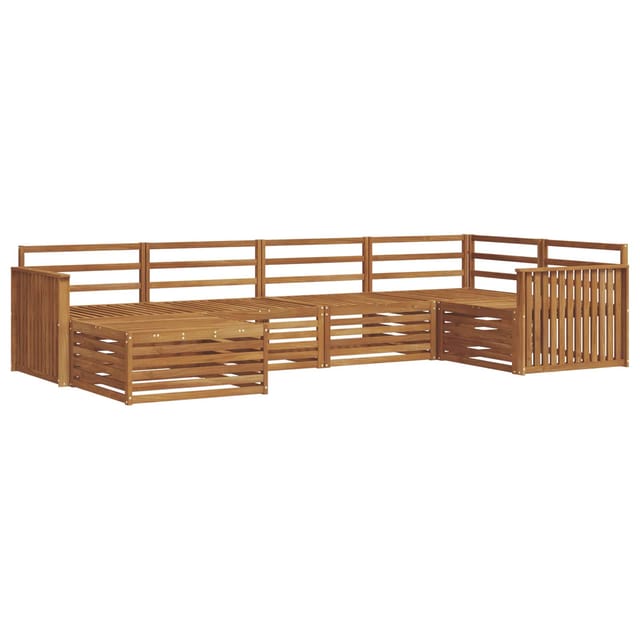 vidaXL Outdoor-Sofagarnitur 6-Tlg Natur 3373734