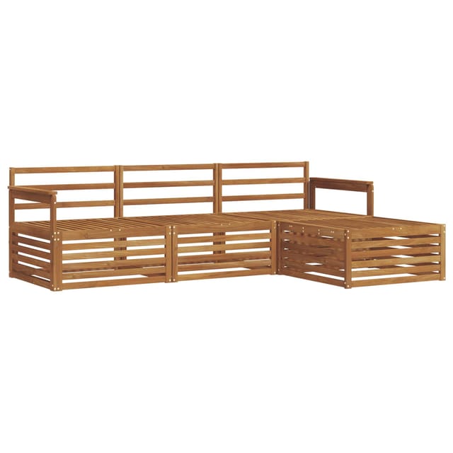 vidaXL Outdoor-Sofagarnitur 4-Tlg Natur 3373244
