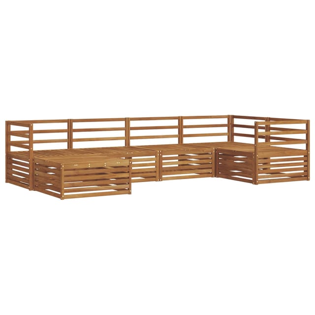 vidaXL Outdoor-Sofagarnitur 6-Tlg Natur 3373719