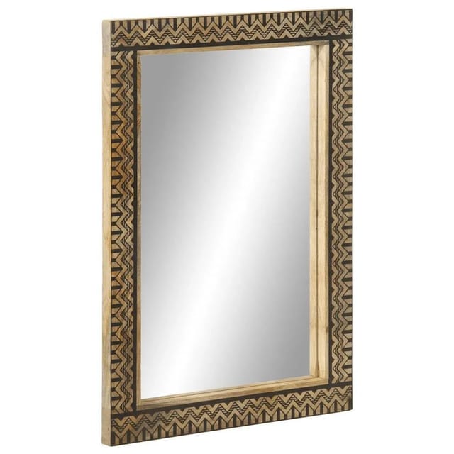 vidaXL Badspiegel 50x70 cm Massivholz Mango und Glas 4018659