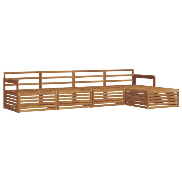 vidaXL Outdoor-Sofagarnitur 5-Tlg Natur 3373284